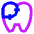 Dental Filling Icon from Sharp Neon Set
