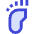 Foot Measure Barefoot Icon from Sharp Duo Set