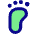 Foot Measure Barefoot Icon from Core Pop Set