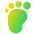 Foot Measure Barefoot Icon from Plump Gradient Set