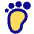 Foot Measure Barefoot Icon from Plump Pop Set