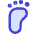 Foot Measure Barefoot Icon from Core Duo Set