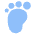 Foot Measure Barefoot Icon from Plump Flat Set