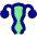 Gynecology Vagina Uterus Icon from Core Pop Set