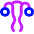 Gynecology Vagina Uterus Icon from Sharp Neon Set