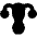 Gynecology Vagina Uterus Icon from Core Solid Set
