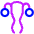 Gynecology Vagina Uterus Icon from Plump Neon Set
