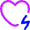 Heart Aed Badge Bolt Icon from Flex Neon Set
