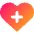 Heart Cross Icon from Core Gradient Set