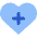 Heart Cross Icon from Core Flat Set