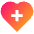 Heart Cross Icon from Sharp Gradient Set