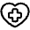 Heart Cross Icon from Plump Line Set