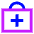 Medical Bag Icon from Sharp Neon Set