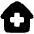 Medical House 1 Icon from Plump Solid Set | Free Download as SVG Vector and Transparent PNG | Streamline icons