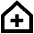 Medical House 1 Icon from Sharp Remix Set | Free Download as SVG Vector and Transparent PNG | Streamline icons