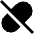 Medication Off Icon from Sharp Solid Set