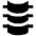 Orthopedics Spine Backbone Icon from Sharp Solid Set