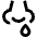 Runny Nose Icon from Sharp Line Set