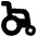 Wheelchair Icon from Plump Solid Set | Free Download as SVG Vector and Transparent PNG | Streamline icons