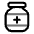 Jar Of Pills Icon from Solar Line Duotone Set