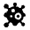 Virus Icon from Solar Bold Set