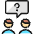Team Meeting Message Men Question icon - Free transparent PNG, SVG. No sign up needed.