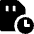 Sd Card Clock Icon from Nova Solid Set