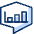 Bubble Chat Statistics 2 icon - Free transparent PNG, SVG. No sign up needed.