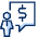 User Chat Dollar Icon from Cyber Duotone Set