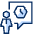 User Chat Time Icon from Cyber Duotone Set