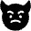 Emoji Angry Face Horns Demon Icon from Ultimate Bold - Free Set