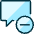 Messages Bubble Square Subtract Icon from Ultimate Duotone - Free Set
