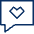 Bubble Chat Favorite Heart 1 Icon from Cyber Line Set | Free Download as SVG Vector and Transparent PNG | Streamline icons