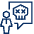 User Chat Skull Icon from Cyber Line Set