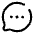 Chat Round Dots Icon from Solar Broken Set