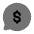 Chat Round Money Icon from Solar Bold Duotone Set