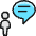 Messages People User Bubble Circle Icon from Ultimate Colors Set