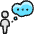 Messages People User Bubble Icon from Ultimate Colors Set