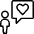 Messages People User Heart Icon from Ultimate Light Set | Free Download as SVG Vector and Transparent PNG | Streamline icons