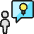 Messages People User Idea Icon from Ultimate Colors Set