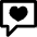 Message Chat Favorite Heart Icon from Nova Line Set