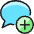 Messages Bubble Add Icon from Ultimate Colors Set