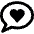 Messages Bubble Heart Alternate Icon from Ultimate Bold Set | Free Download as SVG Vector and Transparent PNG | Streamline icons