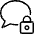 Messages Bubble Lock Icon from Ultimate Light Set