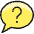 Messages Bubble Question Icon from Ultimate Colors Set | Free Download as SVG Vector and Transparent PNG | Streamline icons