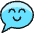 Messages Bubble Smile Icon from Ultimate Colors Set