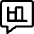 Messages Bubble Square Graph Icon from Ultimate Regular Set