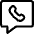 Messages Bubble Square Phone Call Icon from Ultimate Regular Set