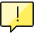 Messages Bubble Square Warning Icon from Ultimate Colors Set