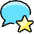 Messages Bubble Star Icon from Ultimate Colors Set | Free Download as SVG Vector and Transparent PNG | Streamline icons